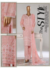 Bin Saeed White Chikankari with Embroidered Dupatta – Ready to Wear