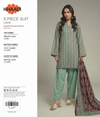 Original Khaadi Lawn Digital Print – 3pc unstitched Dress