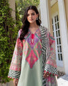 Charizma C-Print 3 Piece Unstitched Lawn Suit