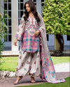 Charizma C-Print 3 Piece Unstitched Lawn Suit
