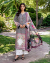 Charizma C-Print 3 Piece Unstitched Lawn Suit